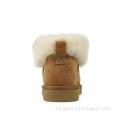 Waterdichte suede en fleece beklede winterlaarzen